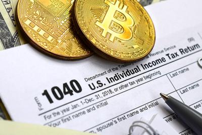 Форма налоговой декларации, монеты биткойн